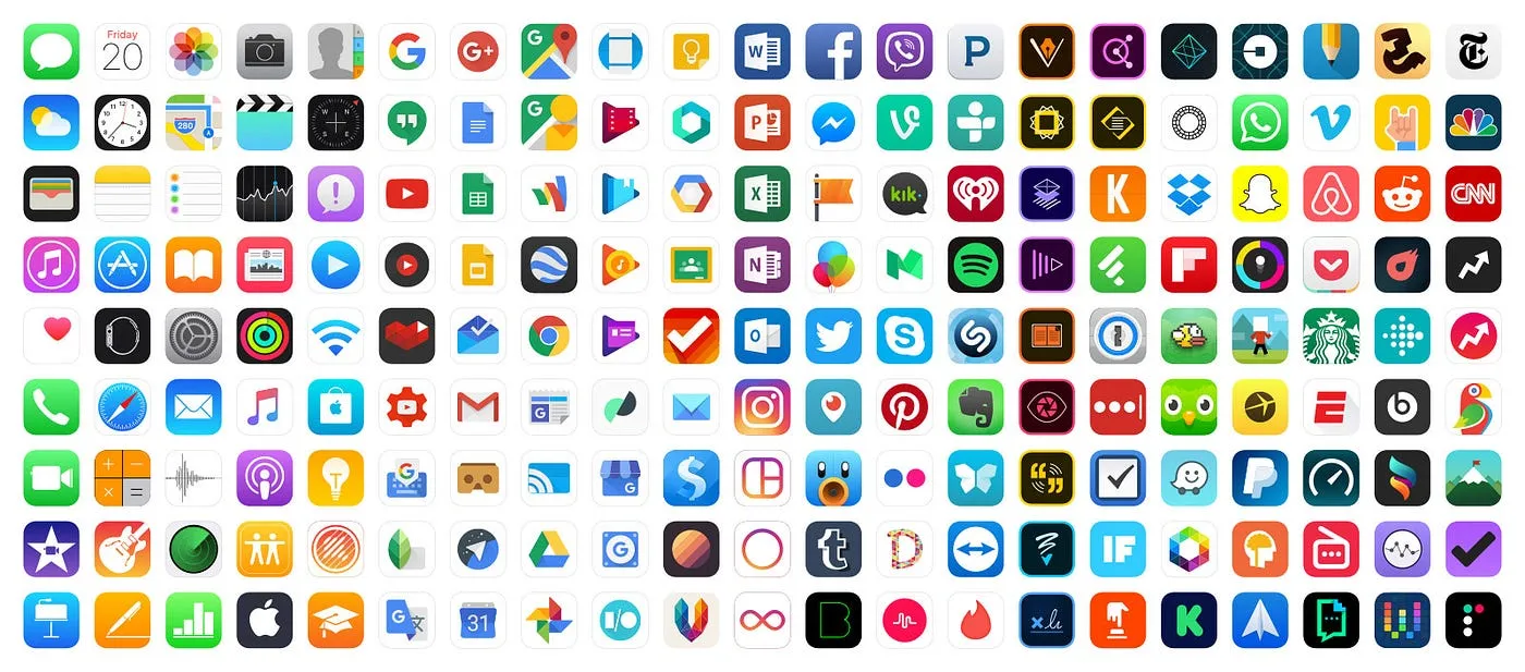 Illustration accompanying the Flutter app icon guide